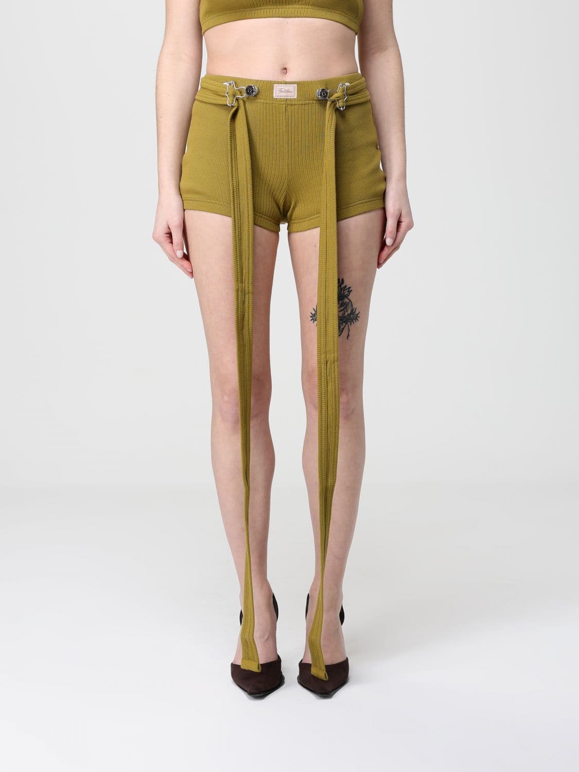 Jean Paul Gaultier Cotton Shorts with Straps · S