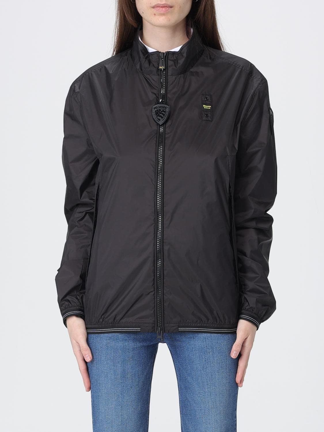 Blauer Windbreaker Jacket in Nylon