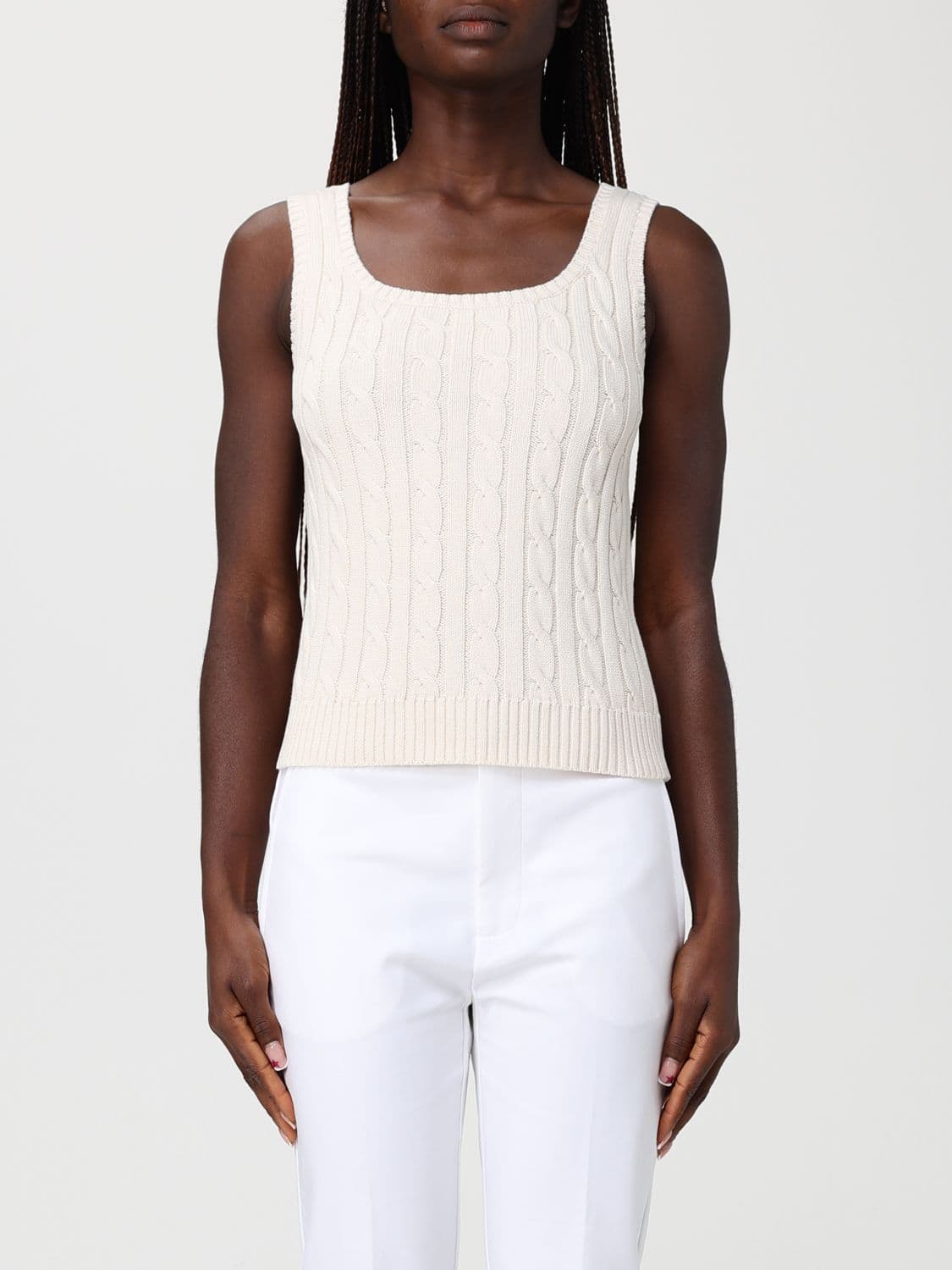 Lauren Ralph Lauren Cotton Knit Top