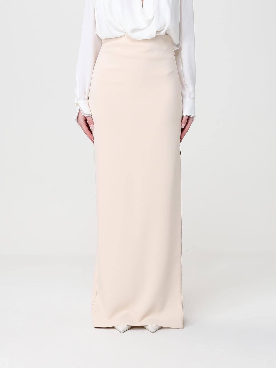 Elisabetta Franchi Crêpe Long Skirt · 44