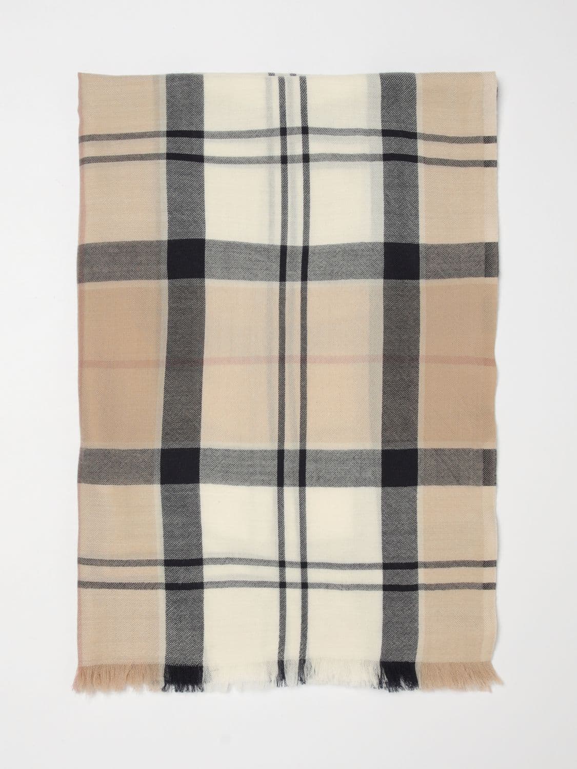 Barbour Verona Check Merino Wool Scarf · OS