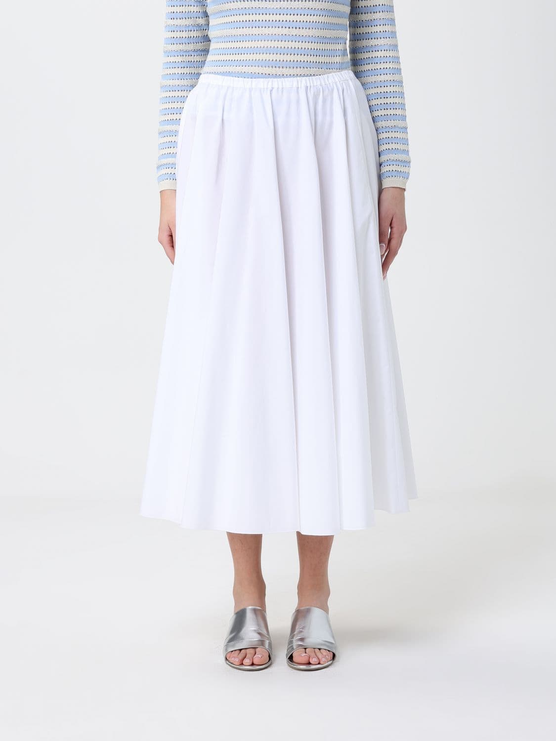Fabiana Filippi Flared Cotton Skirt