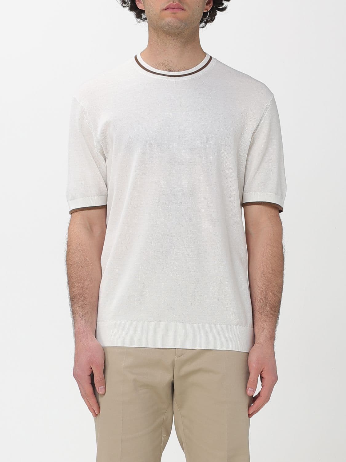 Paolo Pecora Cotton Crew Neck Pullover