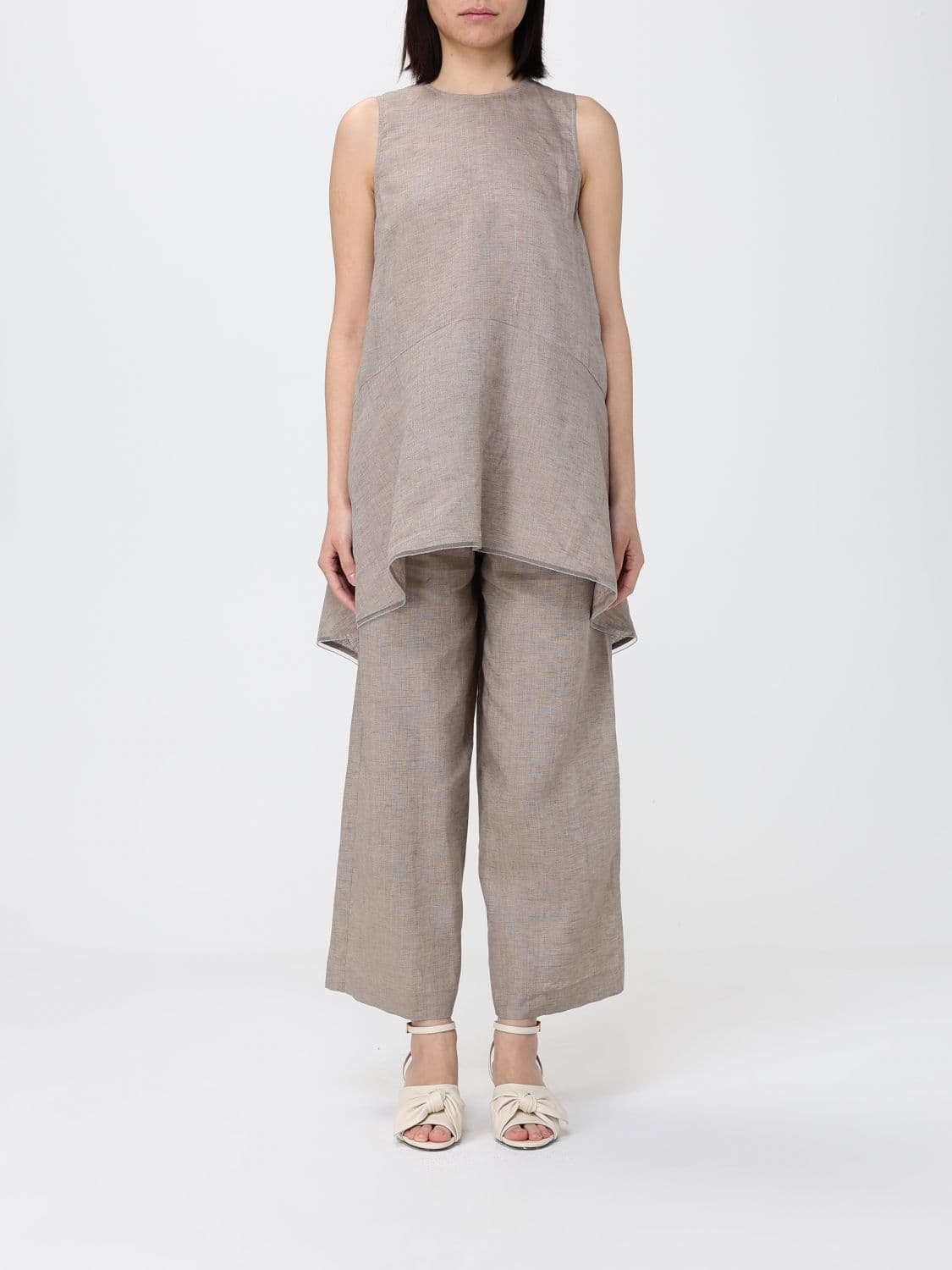 Fabiana Filippi Linen Sleeveless Top · 40