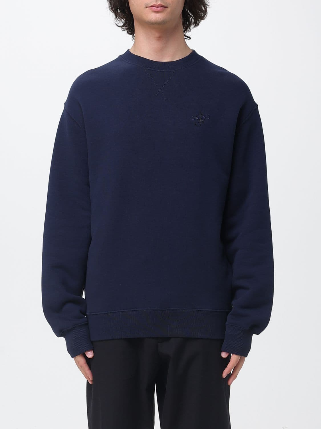 Jw Anderson Cotton Crewneck Sweatshirt with Logo