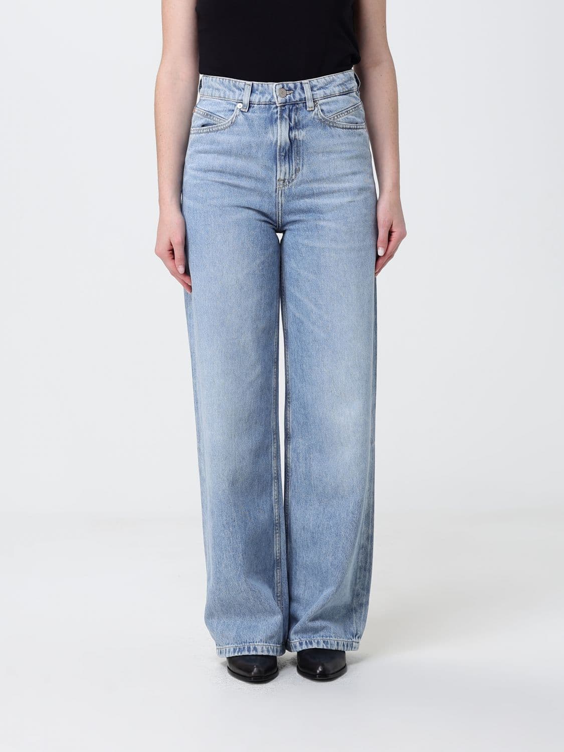 Boss Wide-Leg Cotton Denim Jeans