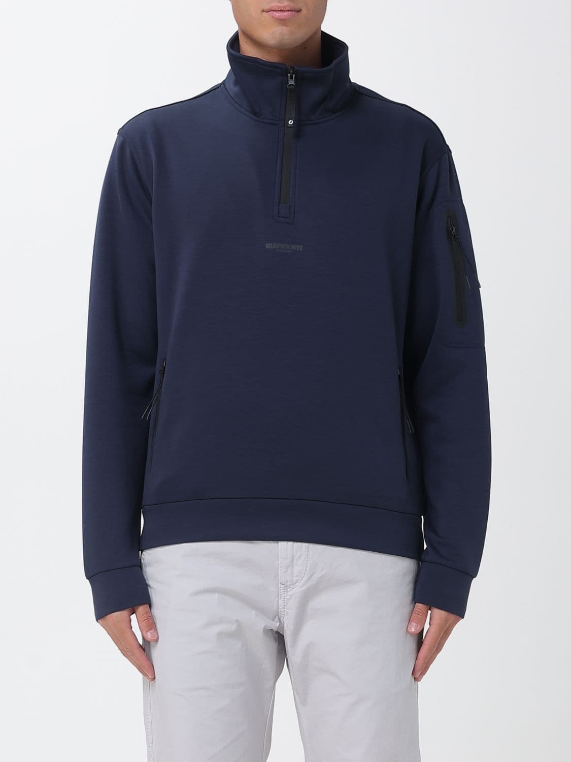 Murphy & nye High-Neck Jumper with Half-Zip Closure