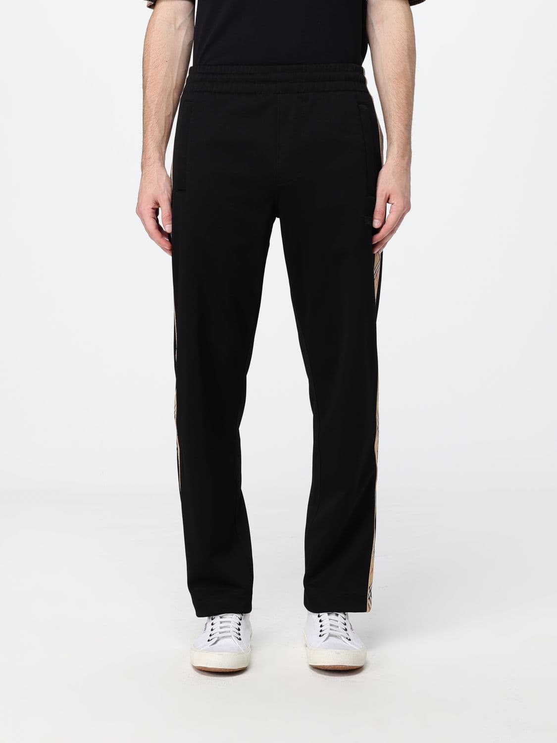 Burberry Slim Fit Cotton-Blend Joggers with an Elasticated Waist
