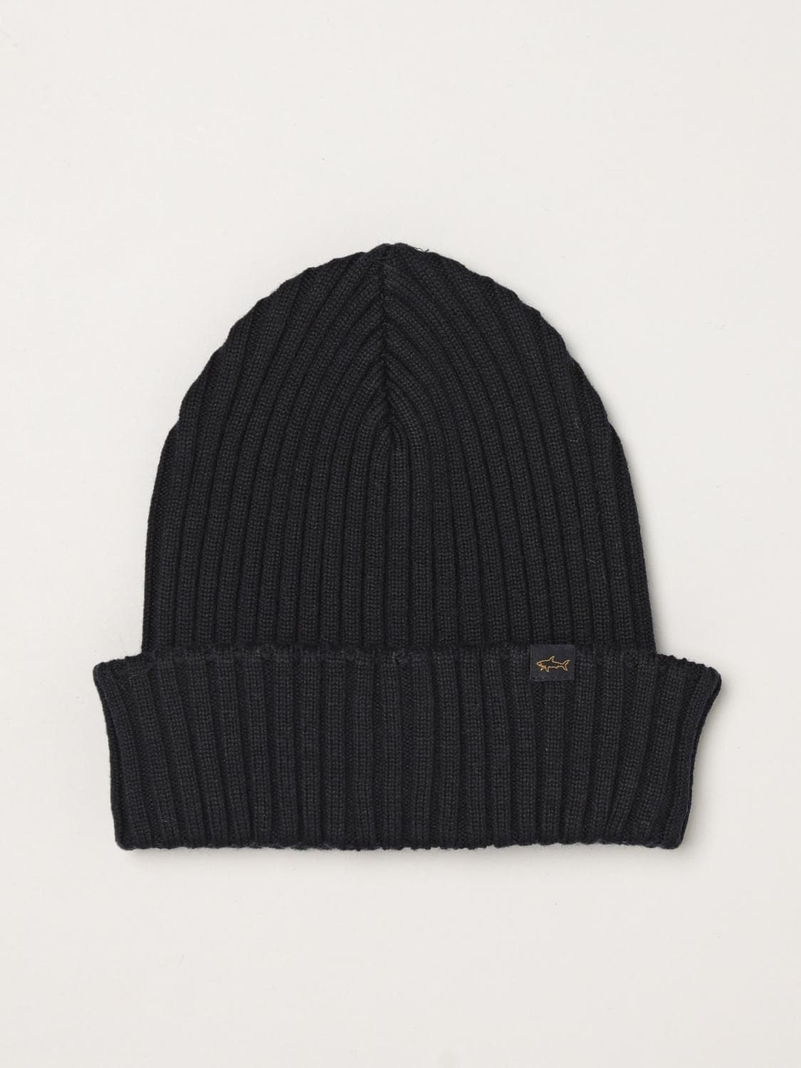 Paul & Shark Solid Color Pure Wool Beanie Hat