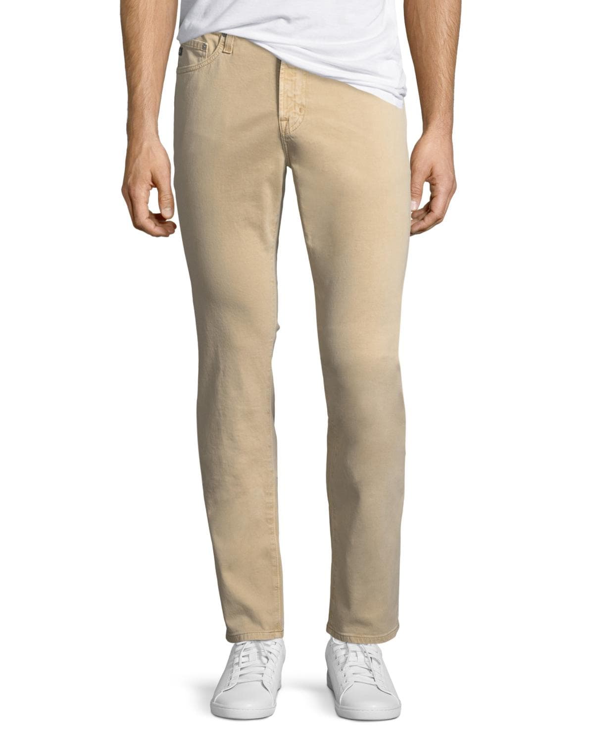 AG Jeans Everett Slim-Straight Twill Pants