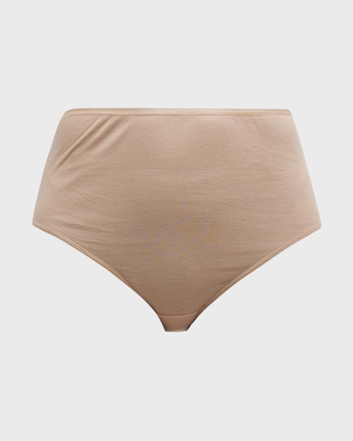 Hanro Cotton Seamless Satin-Trim Briefs