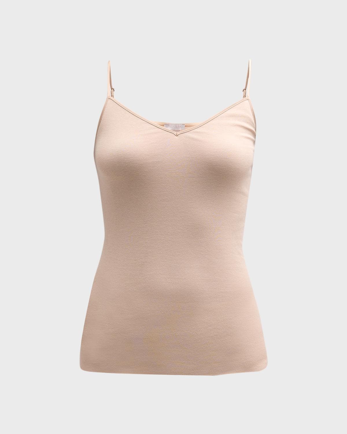 Hanro Seamless Cotton V-Neck Camisole