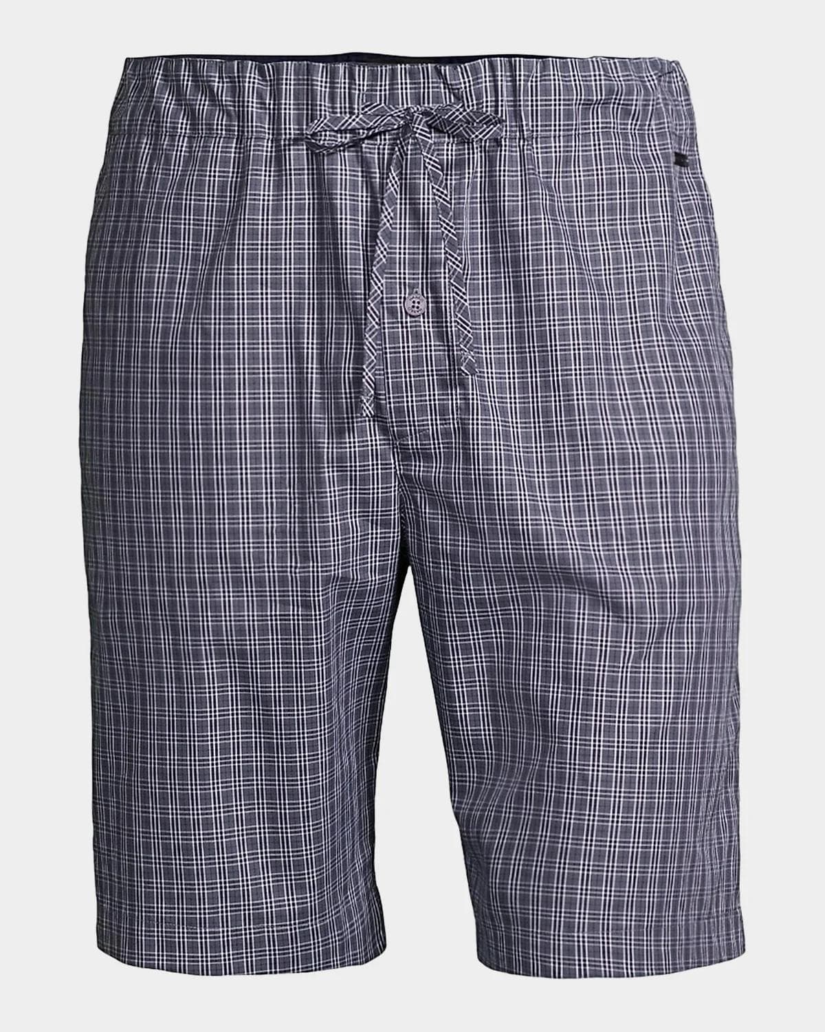 Hanro Men's Night & Day Woven Drawstring Shorts