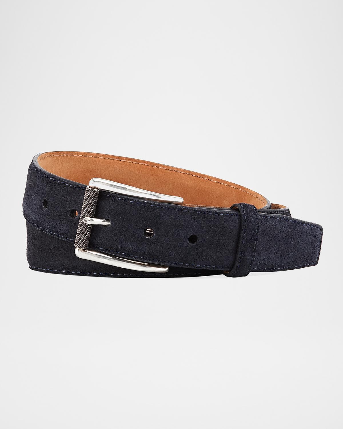 W. Kleinberg Men's Suede Belt