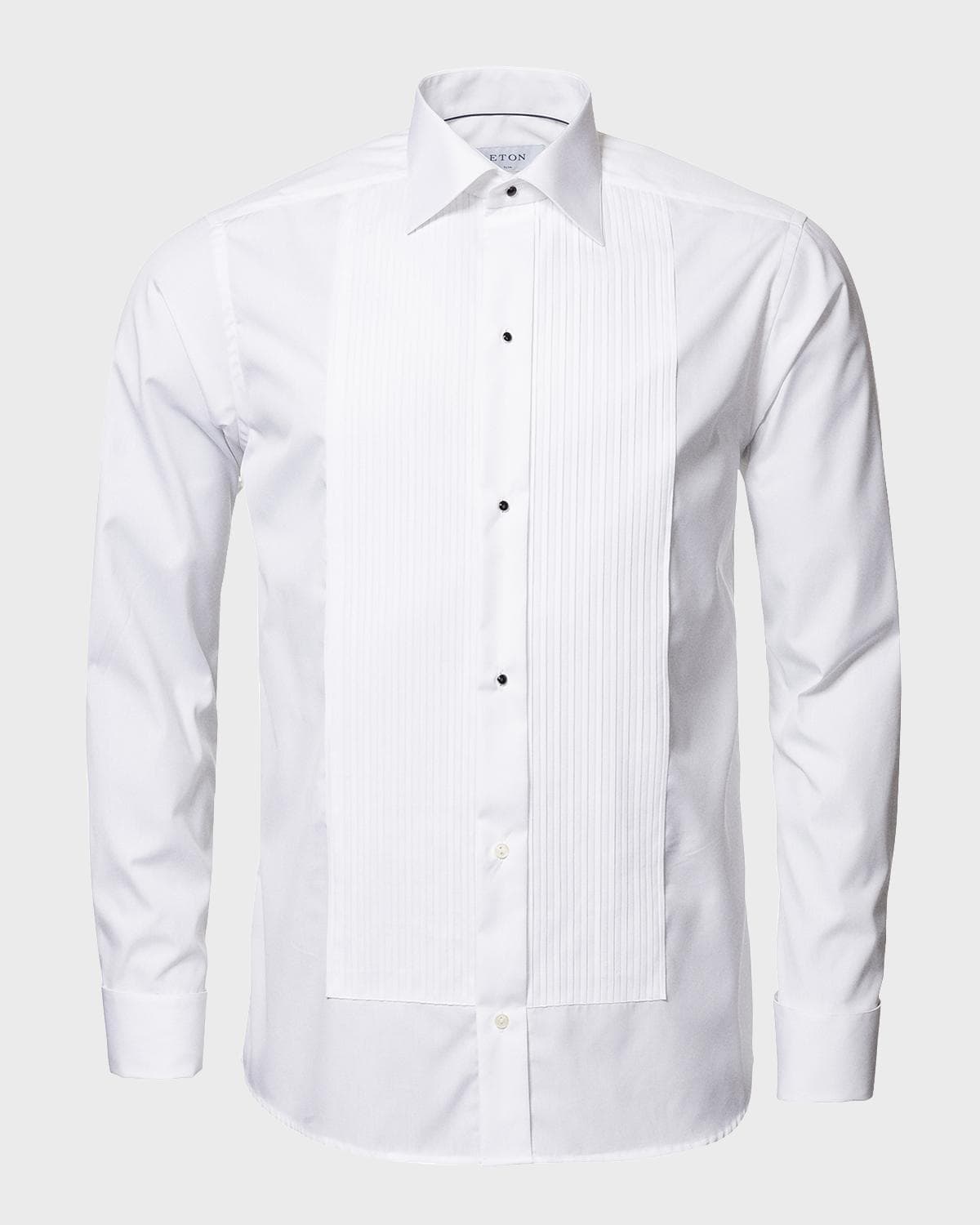 Eton Contemporary-Fit Pleated Bib Formal Shirt