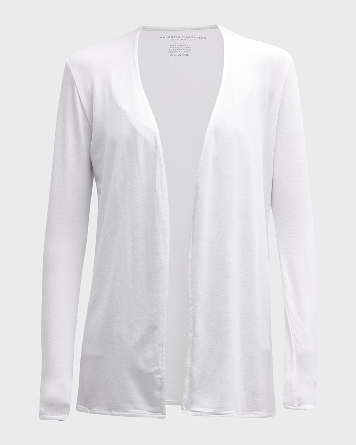 Majestic Filatures Soft Touch Open-Front Cardigan