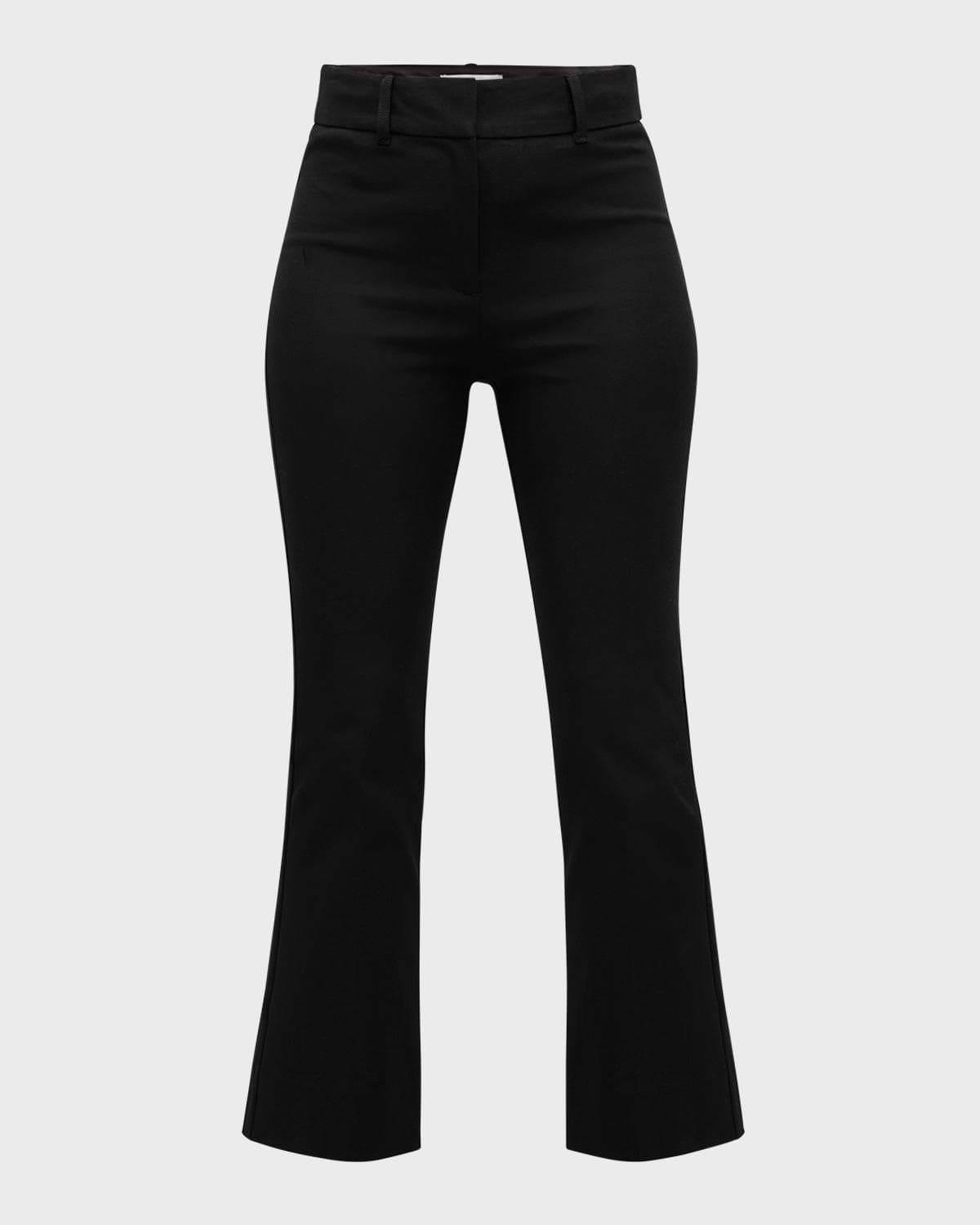 Derek Lam 10 Crosby Stretch-Cotton Cropped Flare Trousers · 0