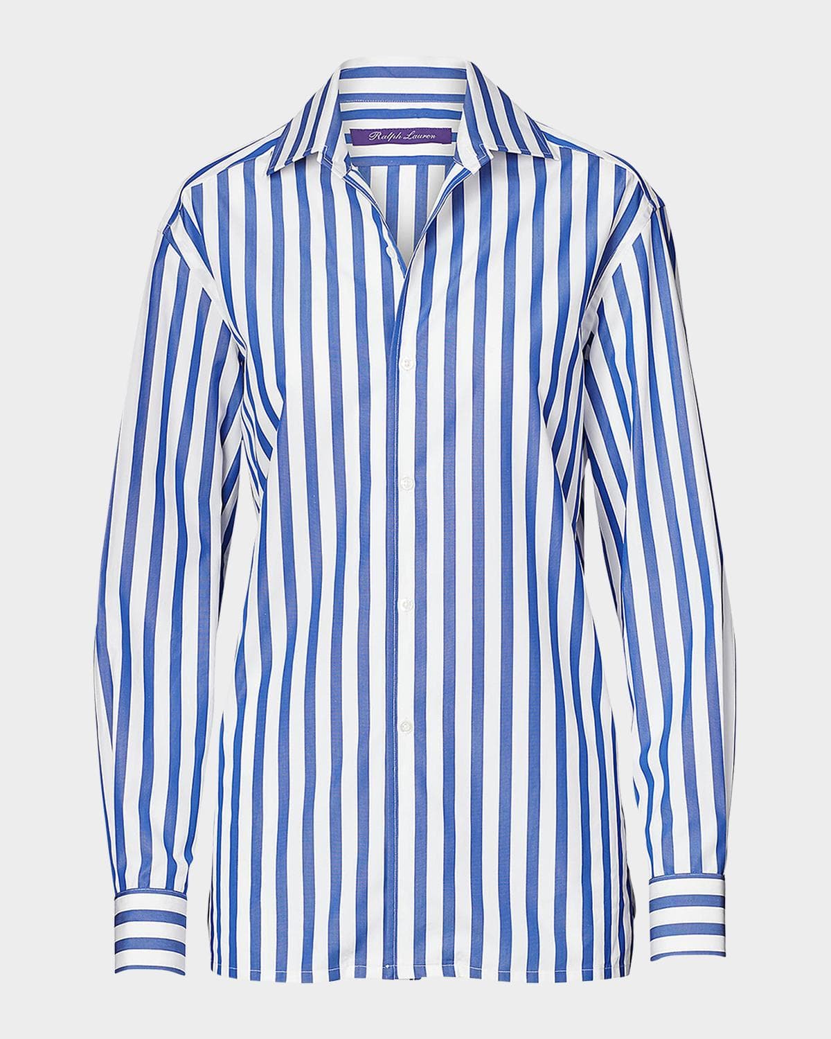 Ralph Lauren Collection Capri Relaxed-Fit Striped Cotton Shirt