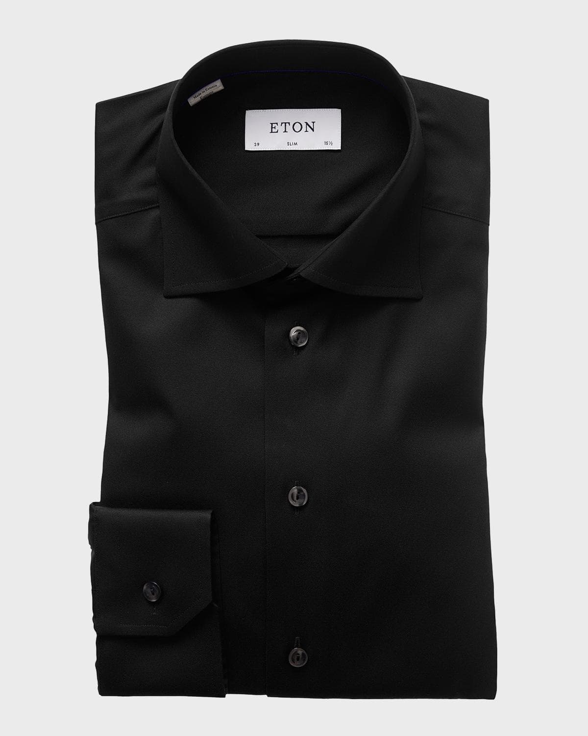Eton Slim-Fit Twill Dress Shirt