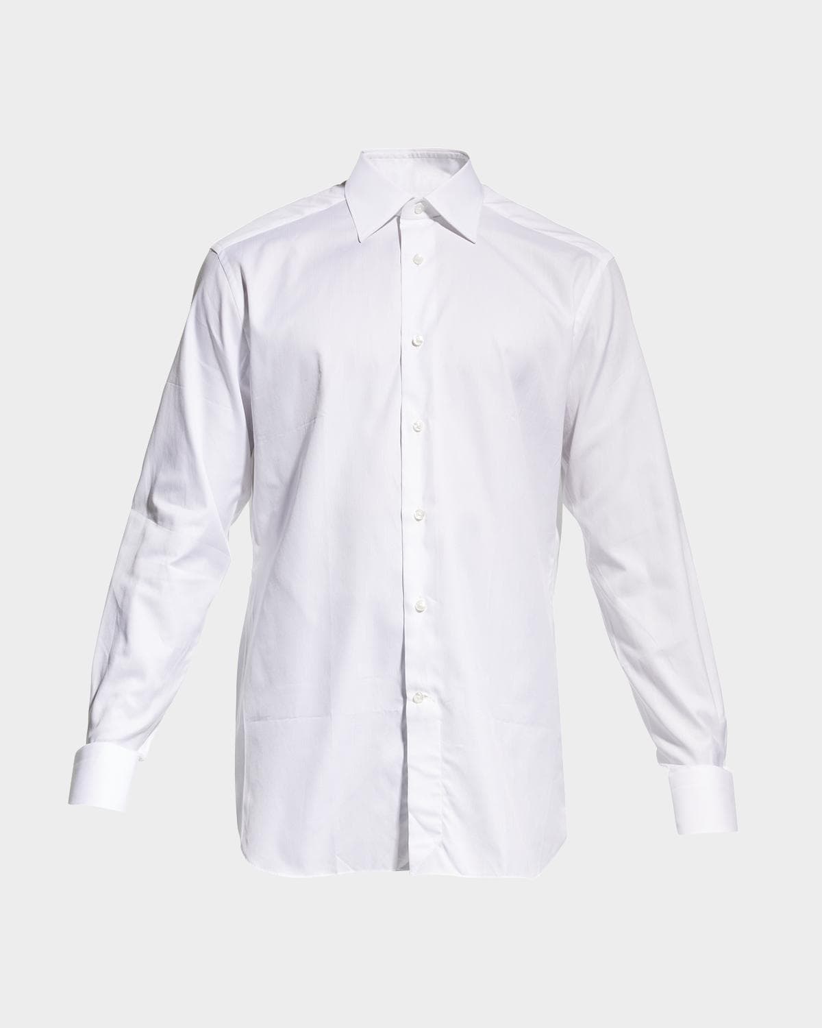 ZEGNA Men's Trofeo Solid Regular-Fit Dress Shirt