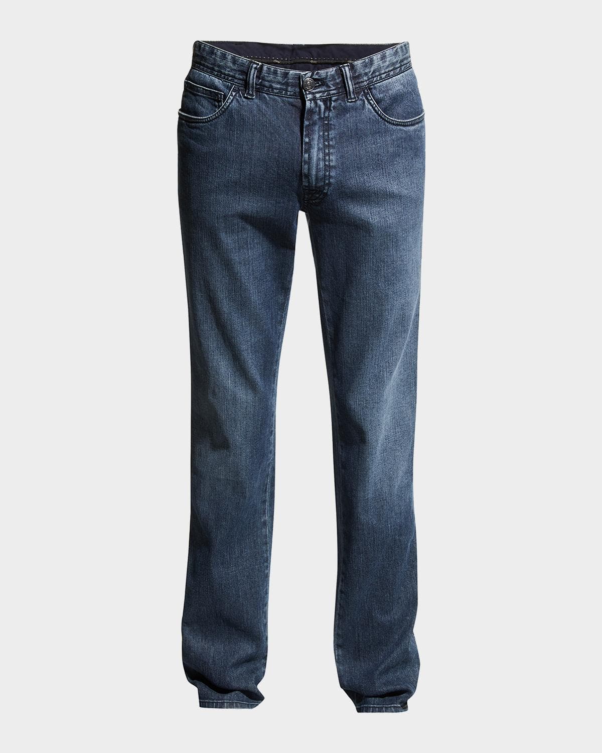 Brioni Dark-Wash Stretch-Denim Jeans · 42
