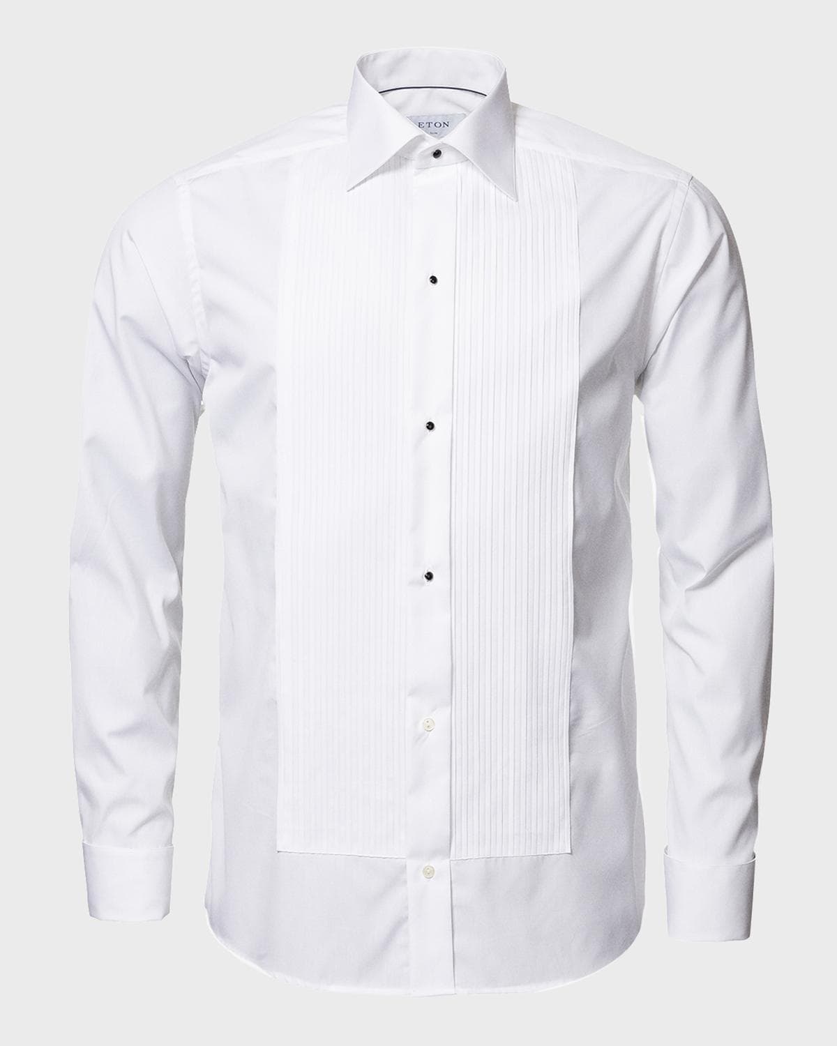 Eton Men's Slim-Fit Pleated Bib Formal Shirt