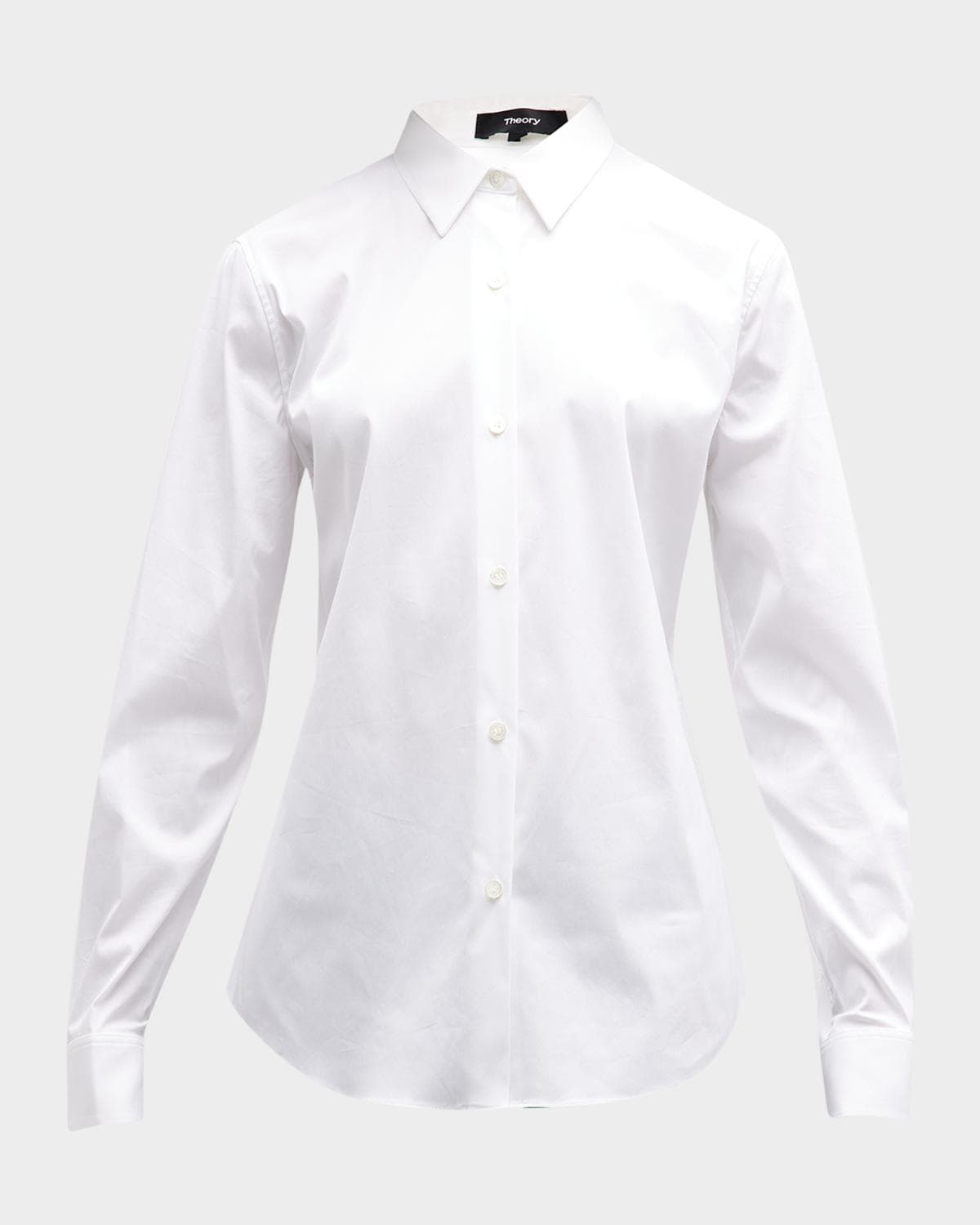 Theory Tenia Long-Sleeve Blouse