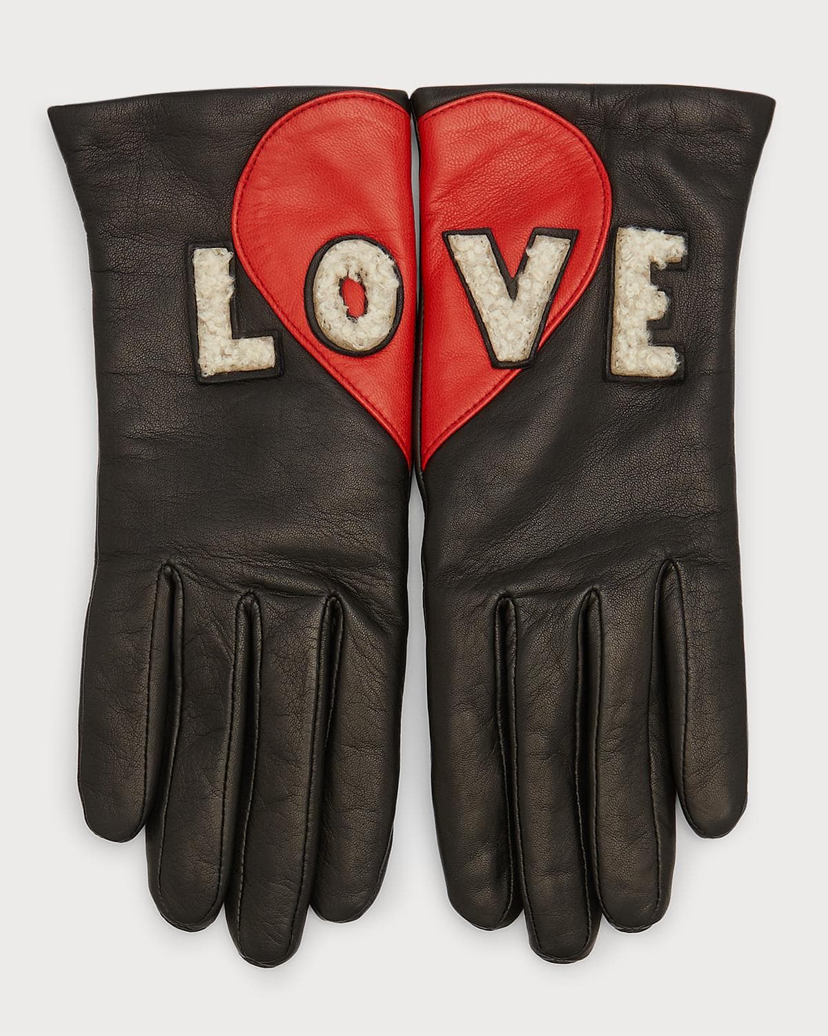 Agnelle Love Leather Gloves · 7IN