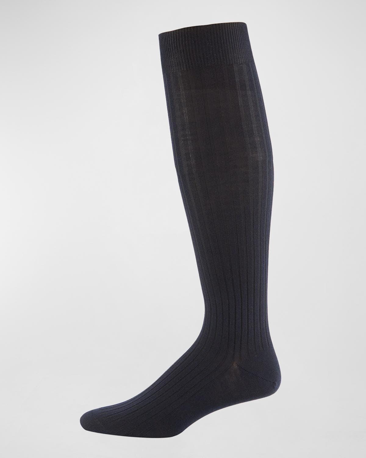 Neiman Marcus Over-the-Calf Ribbed Socks