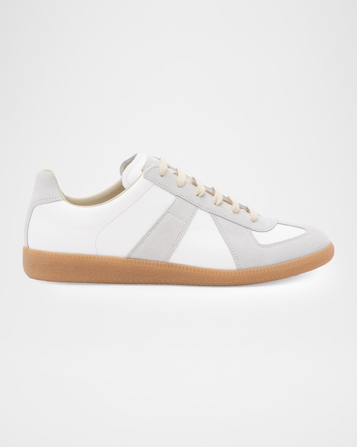 Maison Margiela Men's Replica Leather Low-Top Sneakers
