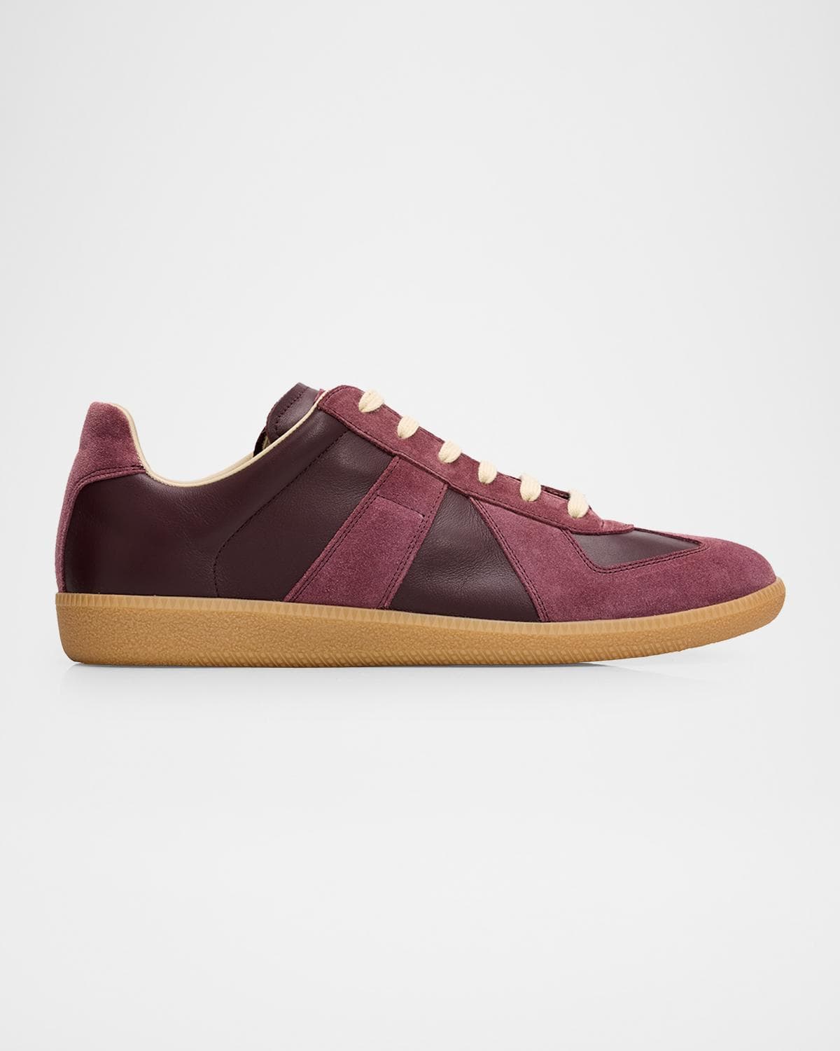 Maison Margiela Men's Replica Leather Low-Top Sneakers