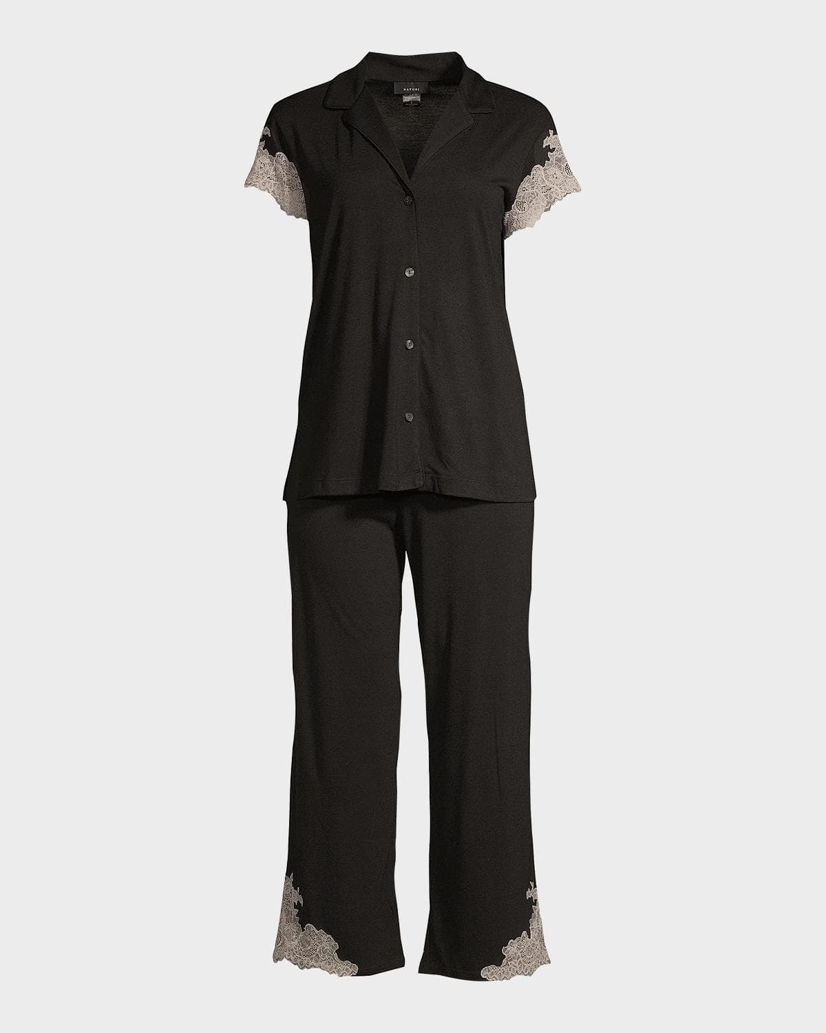 Natori Luxe Shangri-La Short-Sleeve Pajama Set
