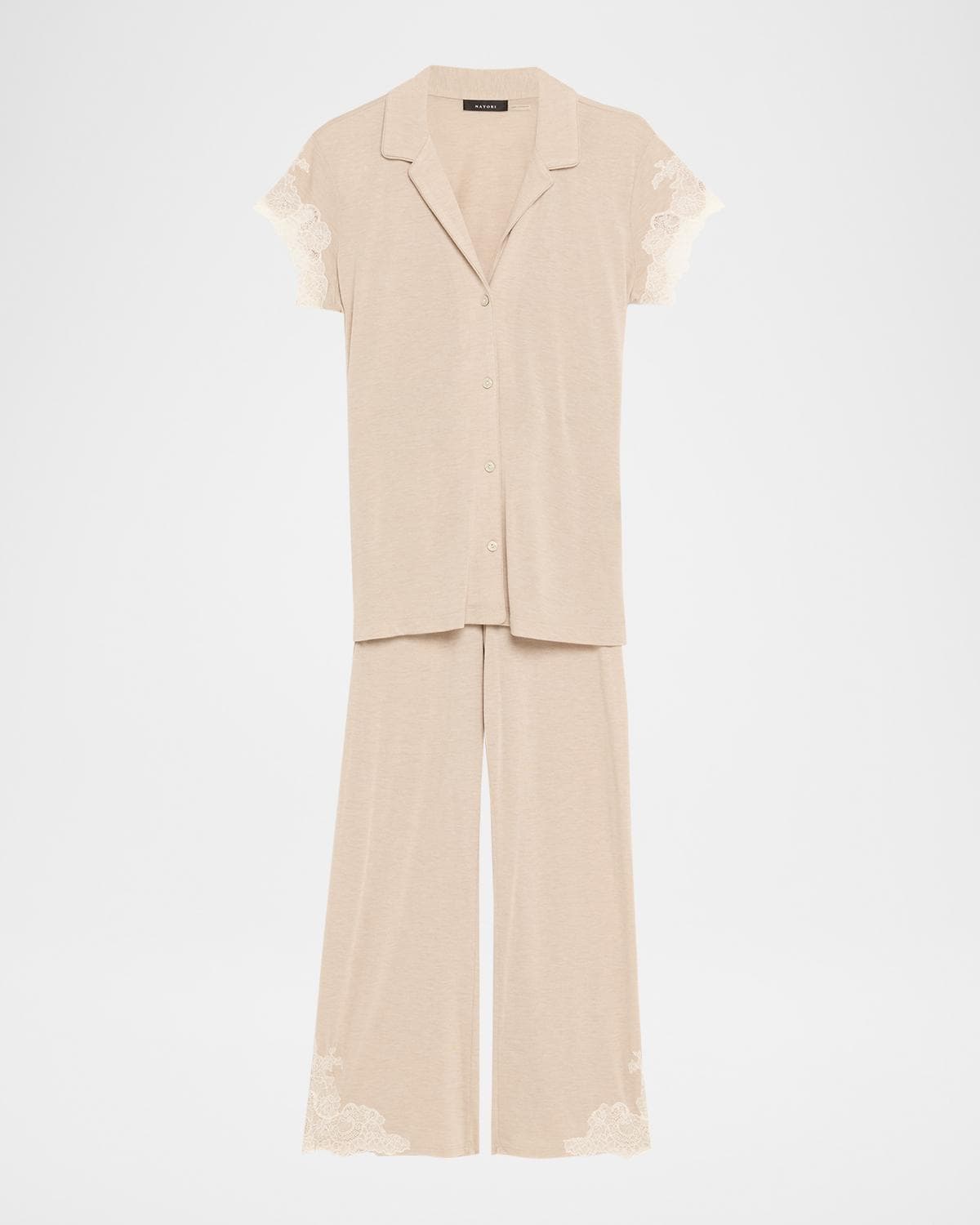Natori Luxe Shangri-La Short-Sleeve Pajama Set