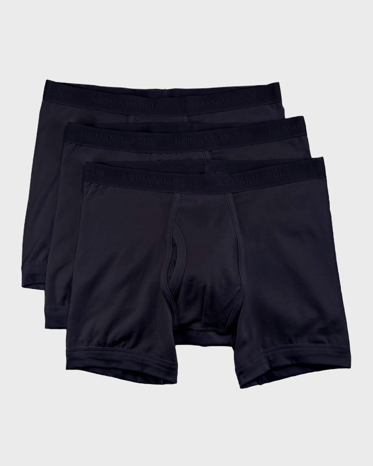 Neiman Marcus Men's 3-Pack Tagless Cotton Stretch Boxer Briefs