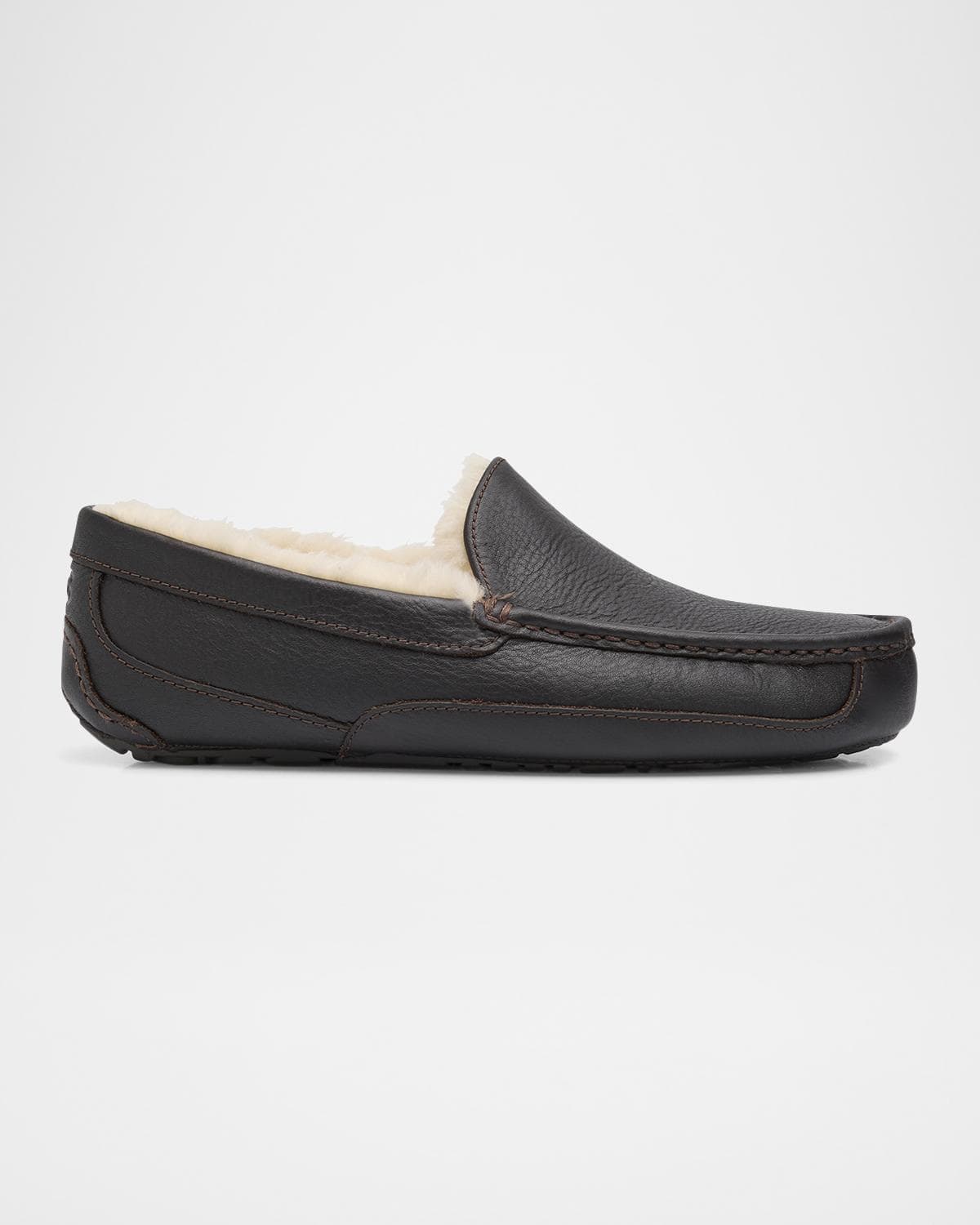 UGG Men's Ascot Water-Resistant Leather Slippers · 8D