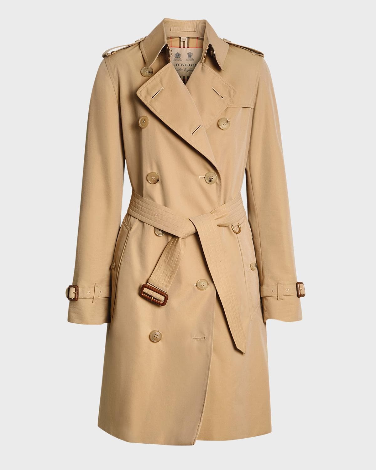 Burberry Kensington Heritage Belted Trench Coat