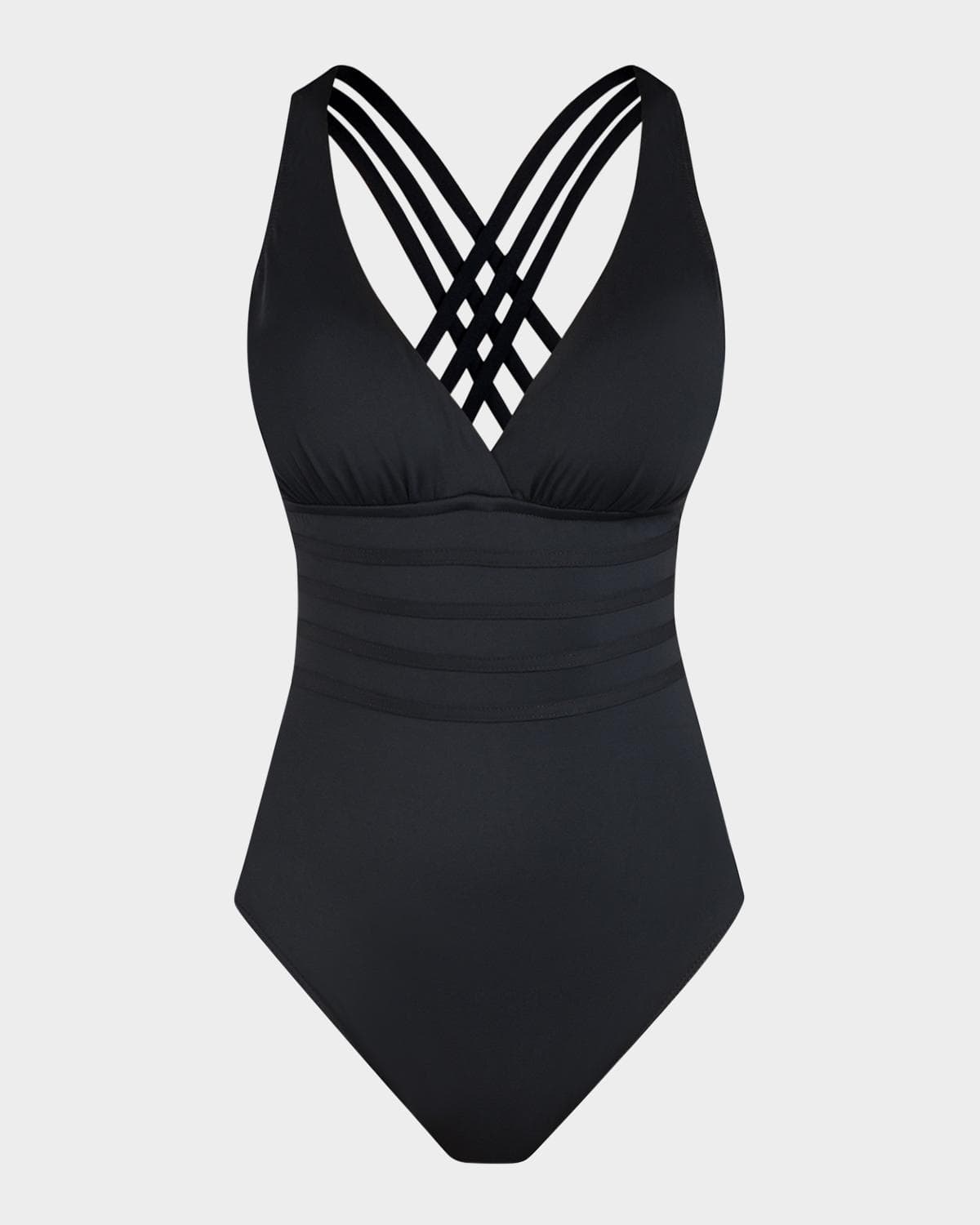 La Blanca Island Goddess Strappy-Back One-Piece Swimsuit