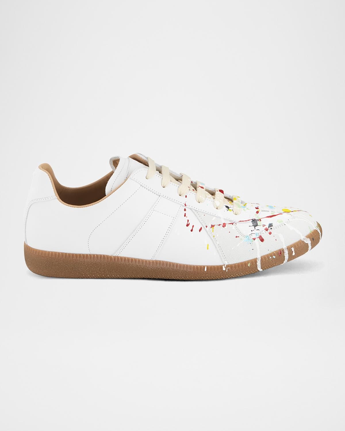 Maison Margiela Men's Replica Paint-Splatter Sneakers