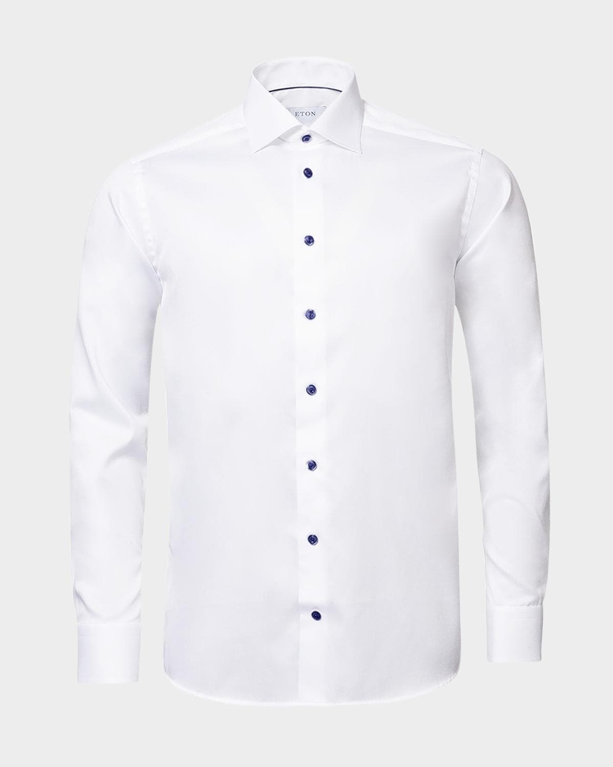 Eton Men's Slim Fit Twill Dress Shirt