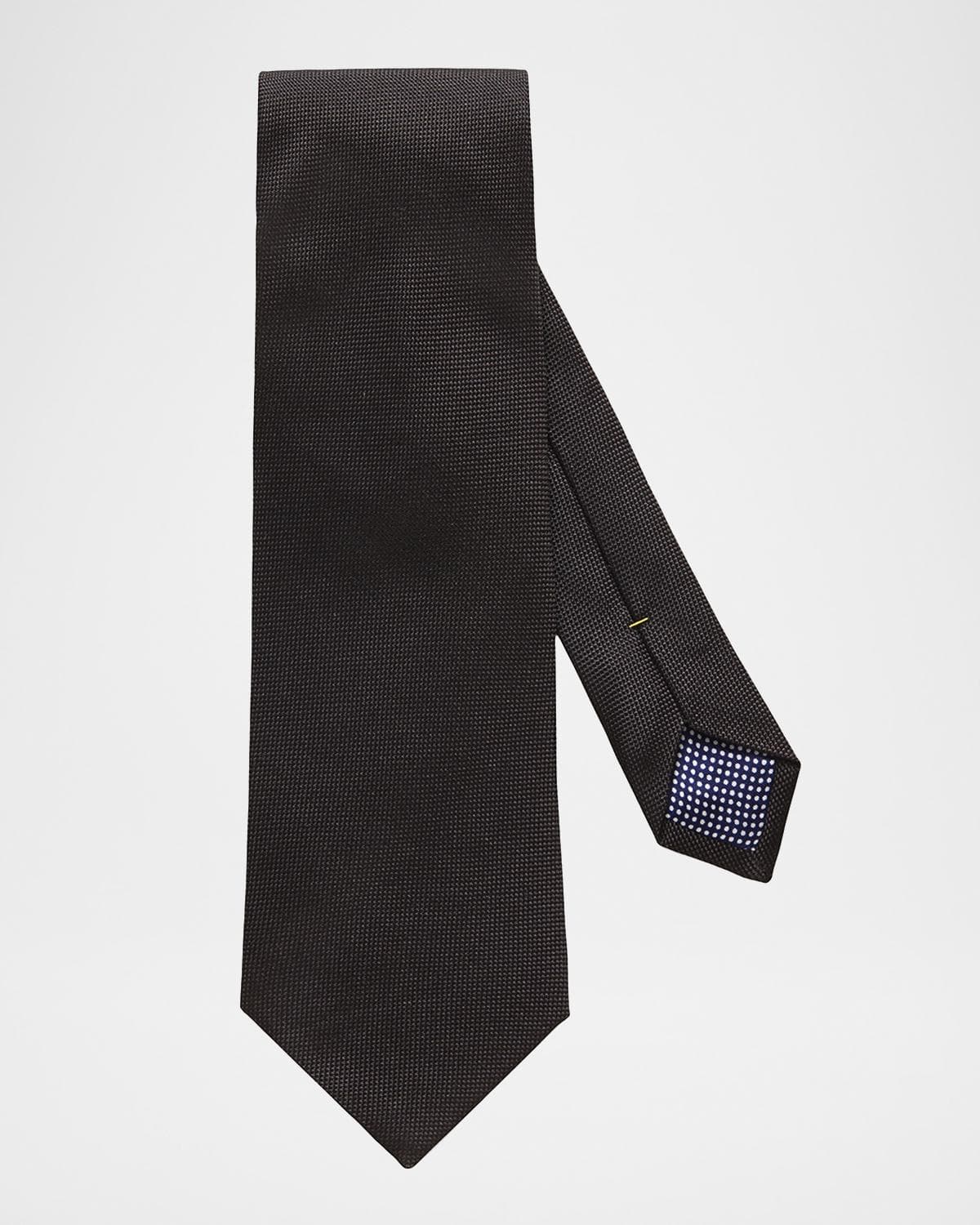 Eton Men's Textured Solid Silk Tie