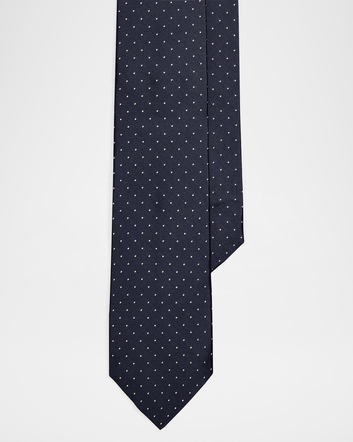 Ralph Lauren Purple Label Men's Pin Dot Peau de Soie Tie