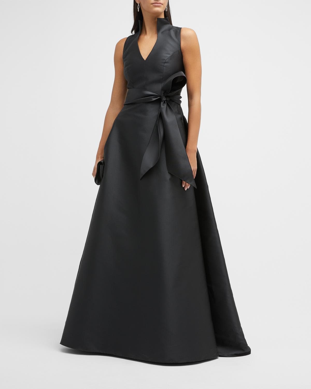 Carolina Herrera Satin V-Neck Gown · 4
