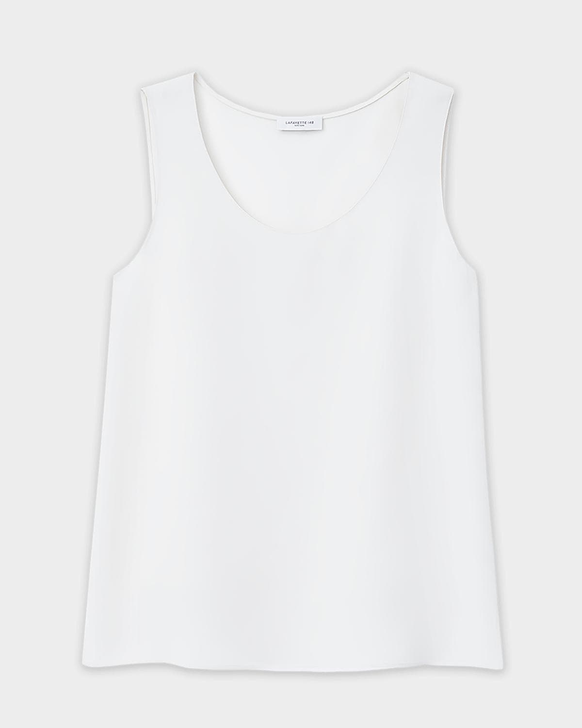 Lafayette 148 New York Finnley Scoop Neck Tank · X-SMALL