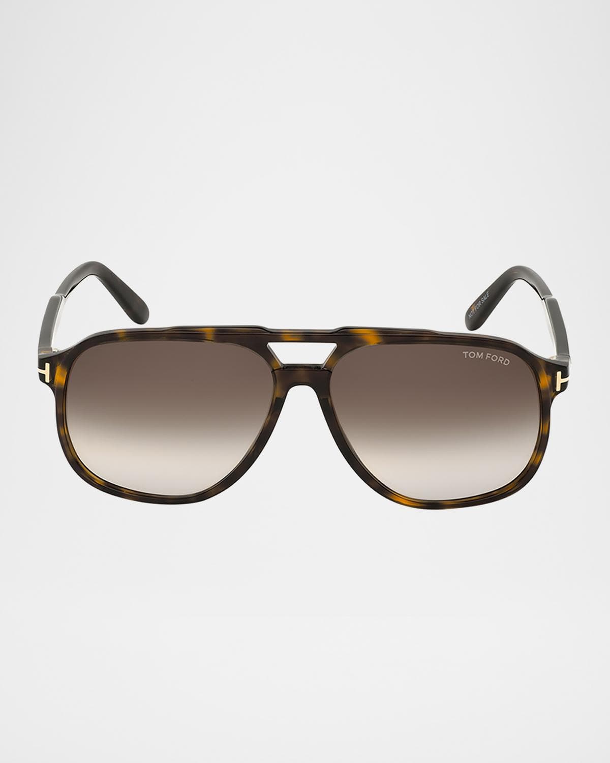 TOM FORD Men's Raoul Gradient Tortoiseshell Aviator Sunglasses