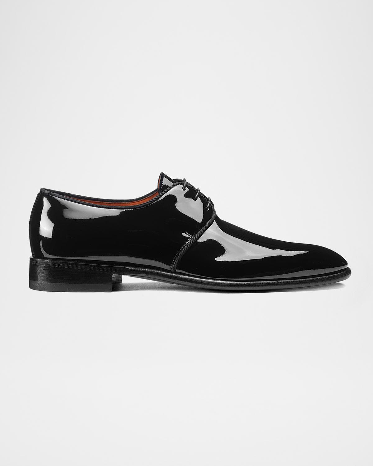 Santoni Men's Isogram Patent Leather Derby Shoes