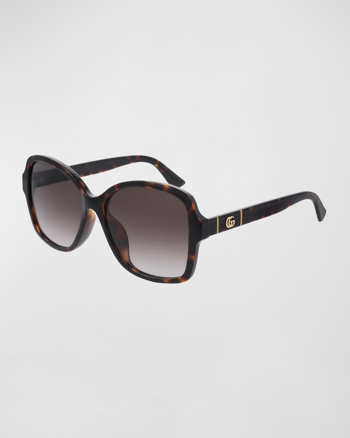 Gucci Square Monochromatic Sunglasses