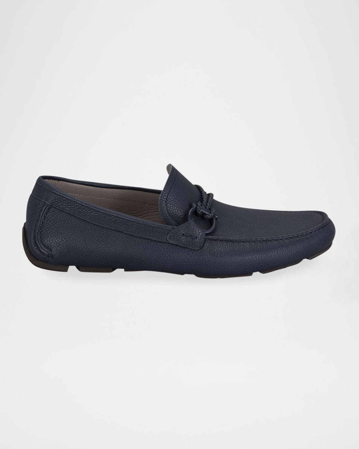 FERRAGAMO Men's Front 4 Leather Drivers