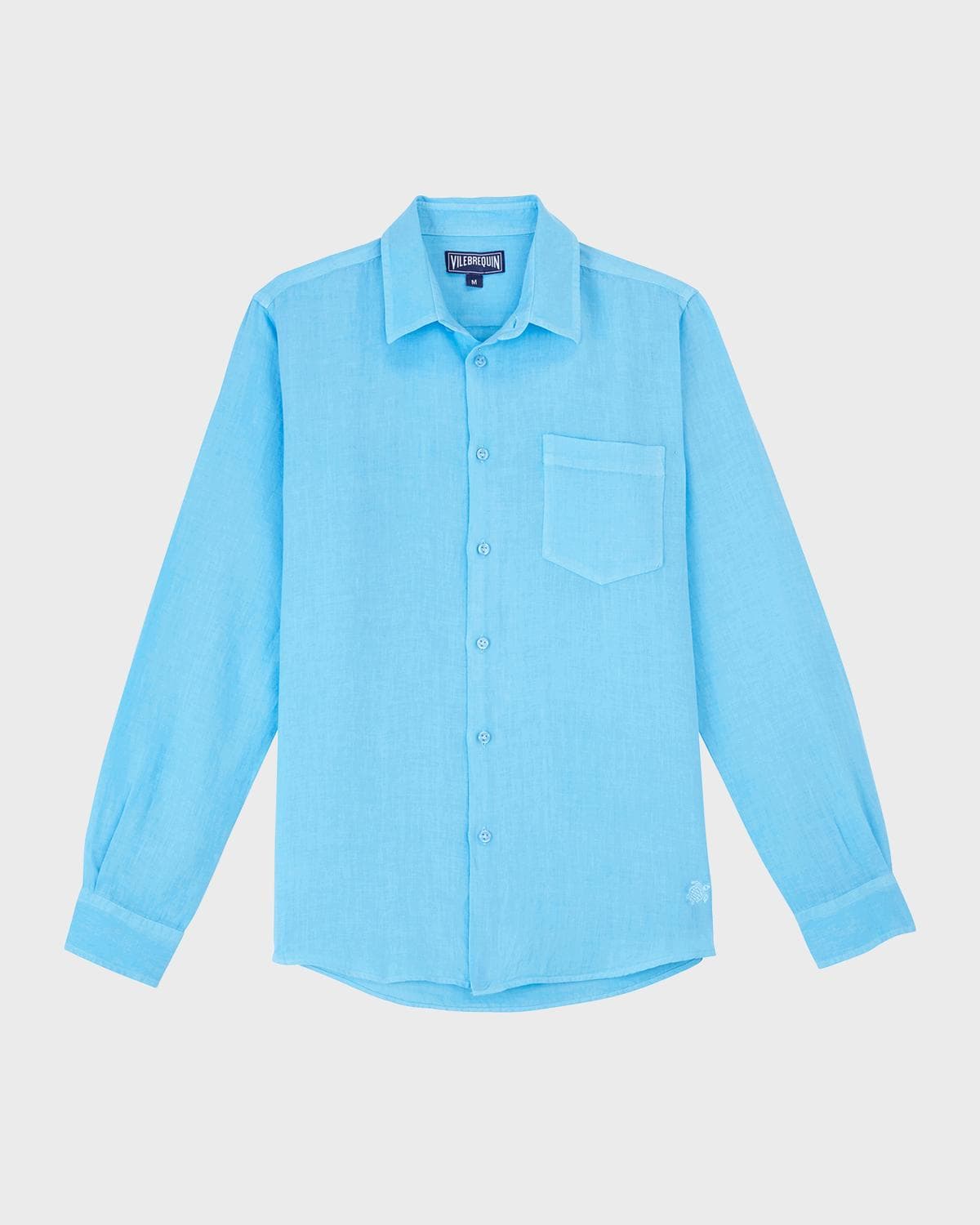 Vilebrequin Men's Caroubis Solid Linen Sport Shirt