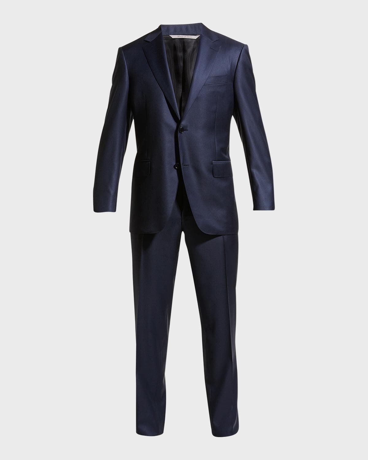 Canali Men's Solid Wool Two-Piece Suit · 54L EU (43L US)