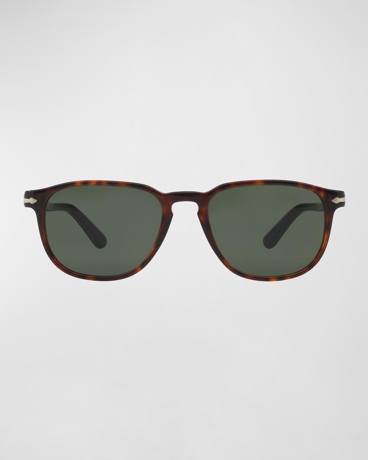 Persol Men's Square Patterned Acetate Sunglasses